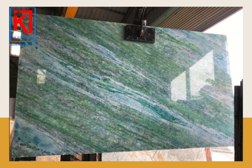 Tranh Onyx Xanh Vân Xéo